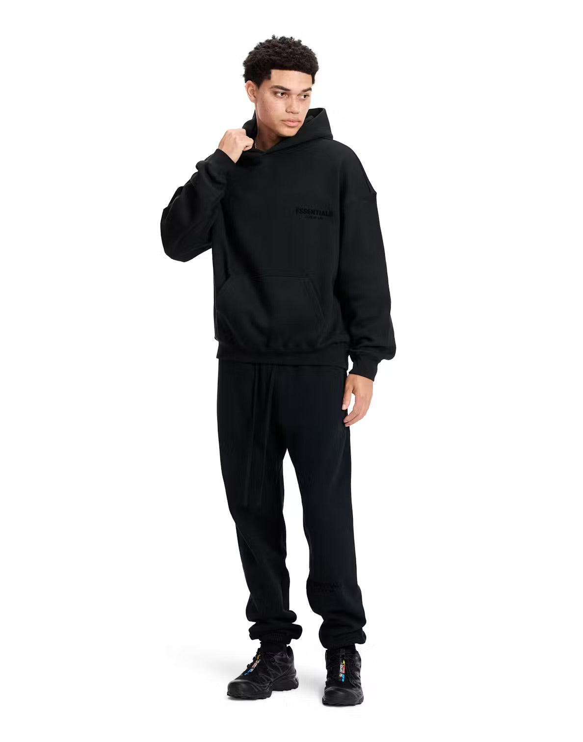 FEAR OF GOD ESSENTIALS BLACK FULL SET